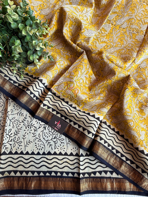 Maheswari border chanderi saree