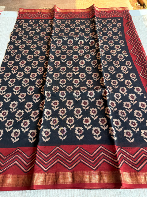 Maheswari border chanderi saree