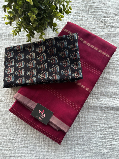 Narayanpet cotton saree with blouse