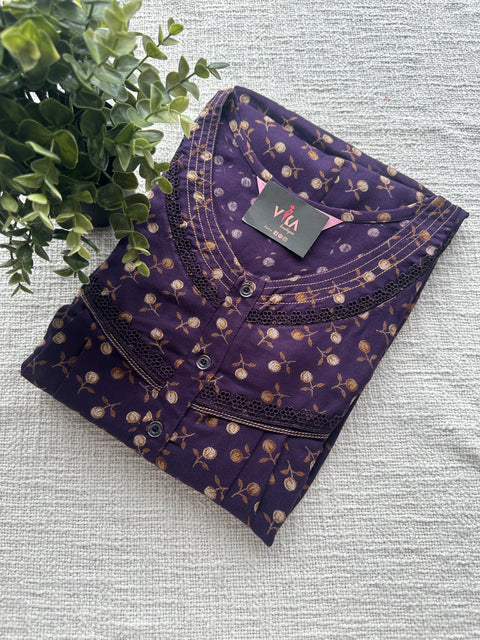 XL size printed Alpine nighty