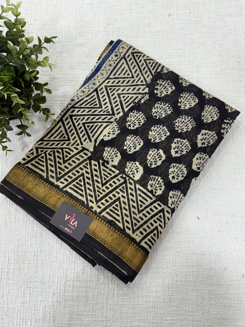 Maheswari border chanderi saree