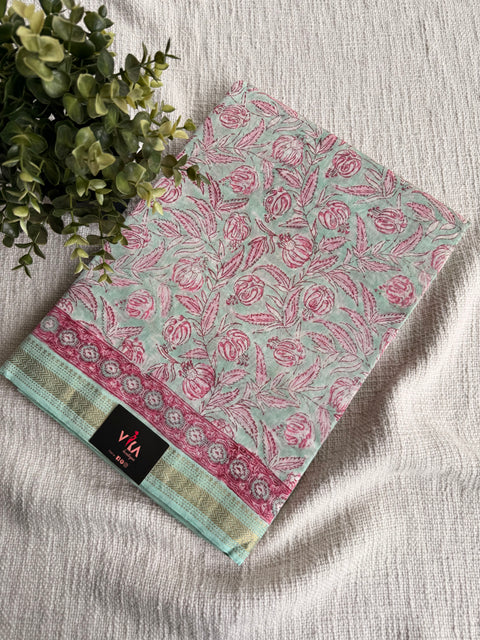 Maheswari border chanderi saree