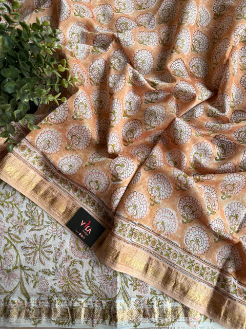Maheswari border chanderi saree