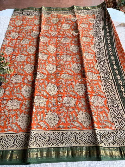 Maheswari border chanderi saree