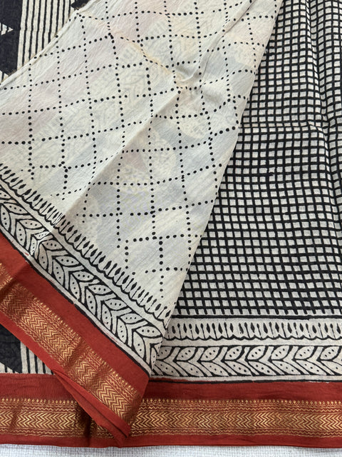Maheswari border chanderi saree