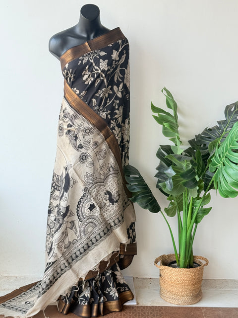 Kalamkari chennuri silk Saree