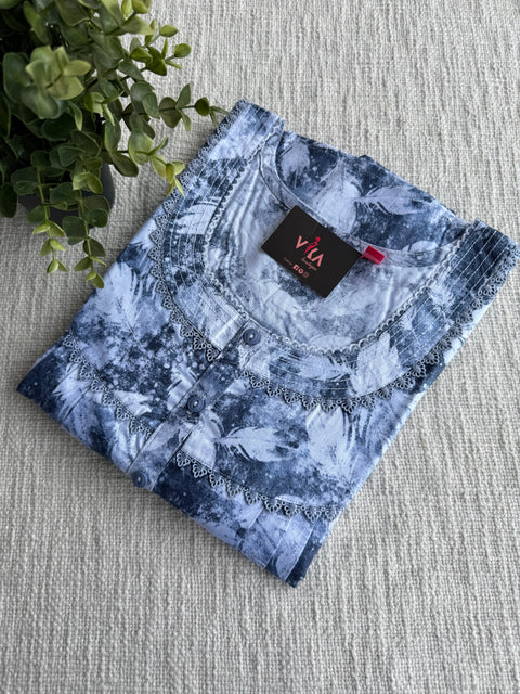 XL size printed cotton nighty