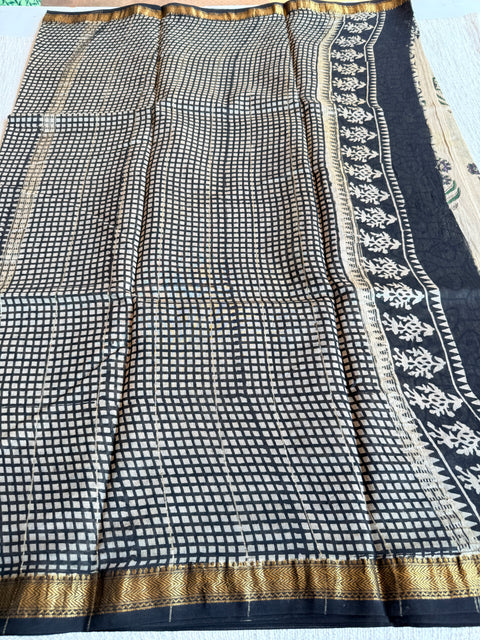 Maheswari border chanderi saree