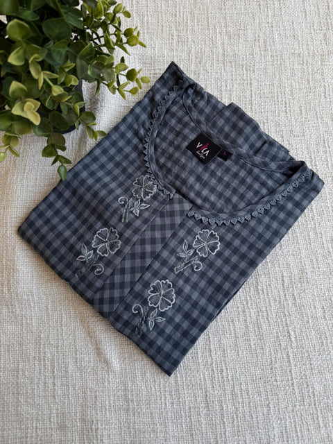 L and XL size emb cloud cotton nighty