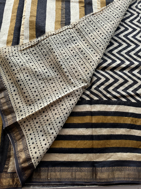 Maheswari border chanderi saree
