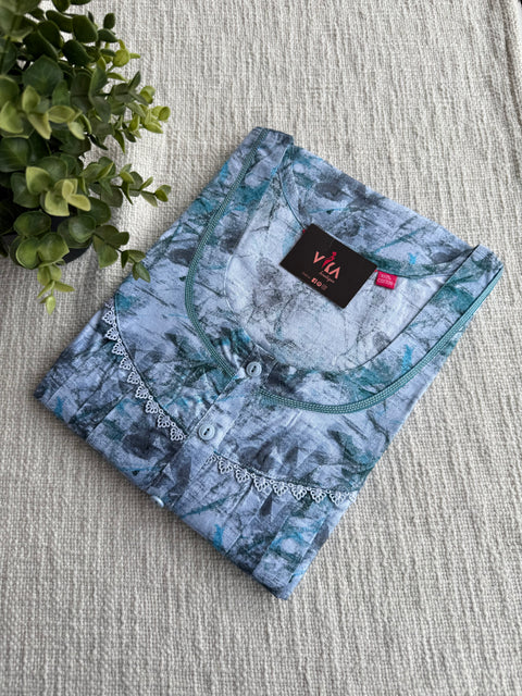 XL size printed cotton nighty