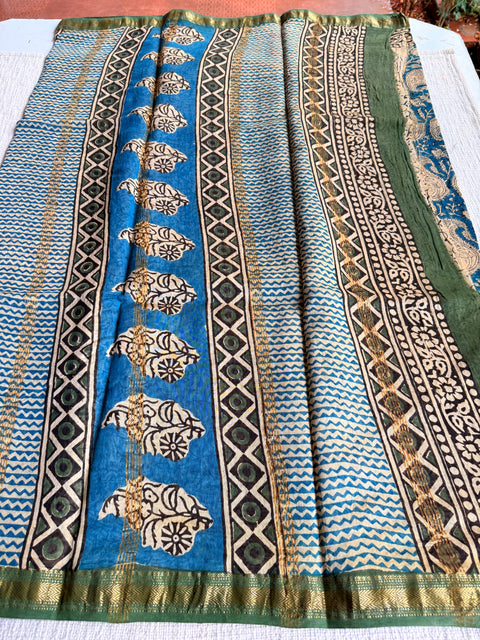 Maheswari border chanderi saree