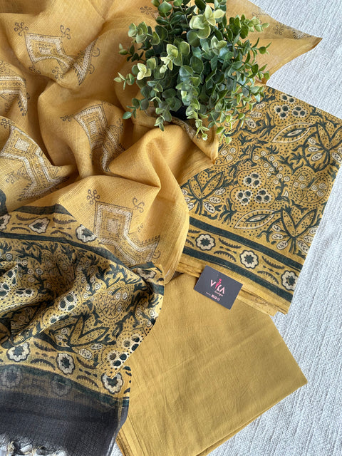 Printed kota cotton salwar suit material
