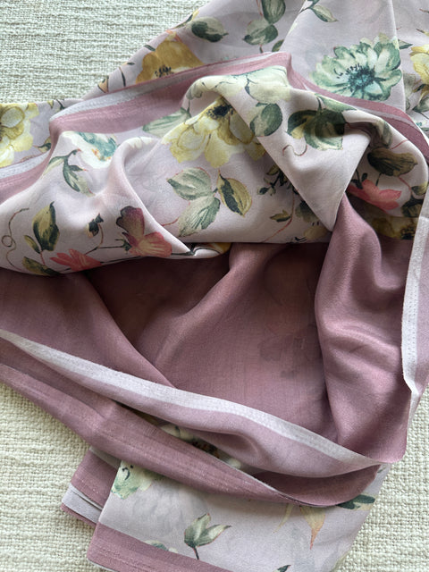 Printed crepe silk saree