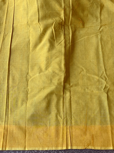 Handloom pure Ikat cotton saree