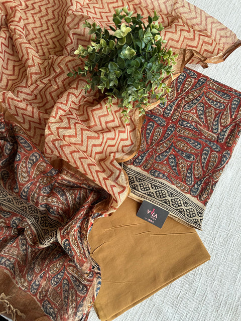 Printed kota cotton salwar suit material