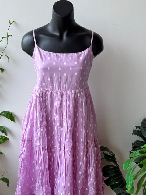 Lavender dobby layered Dress