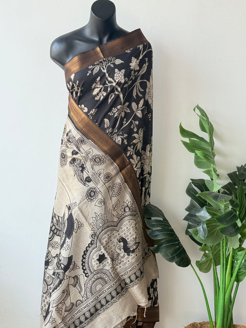 Kalamkari chennuri silk Saree