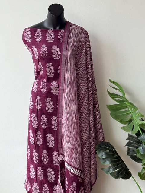 Soft cotton linen salwar suit material