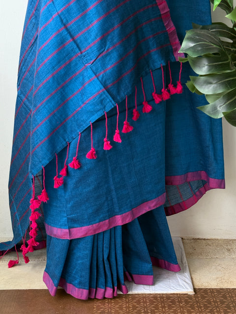 Plain Vikhadi cotton saree