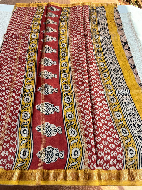 Maheswari border chanderi saree