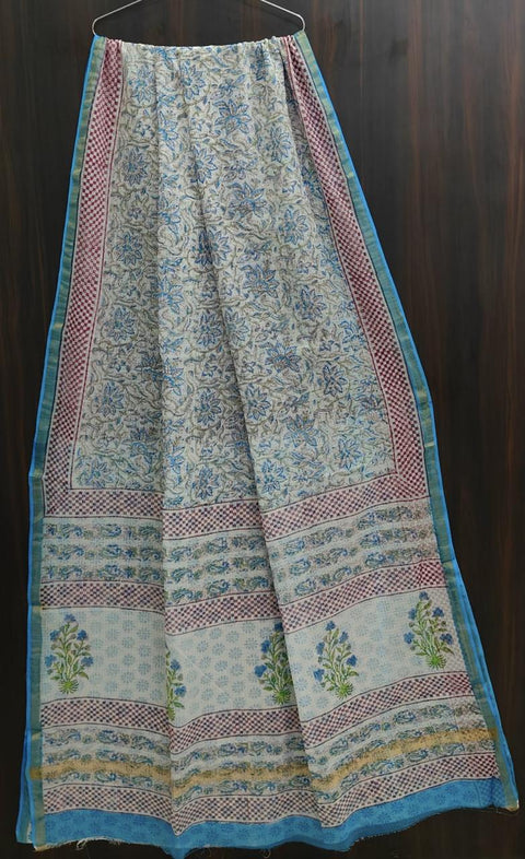 Printed kota cotton saree