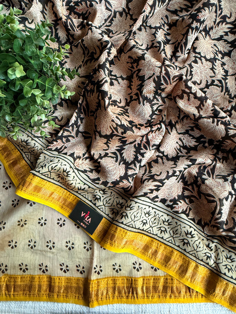 Maheswari border chanderi saree