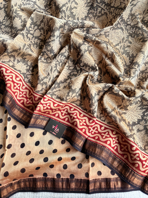 Maheswari border chanderi saree