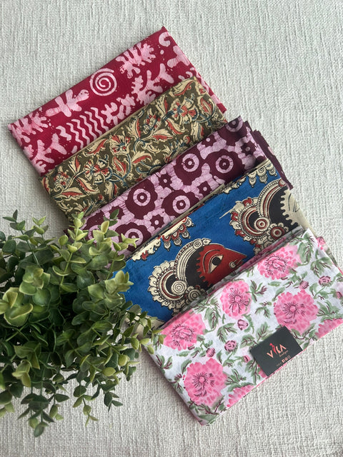 Pack of 5 blouse materials