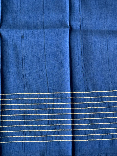 Stone work fancy jute silk saree