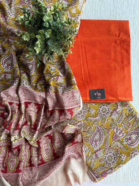Kalamkari salwar suit material