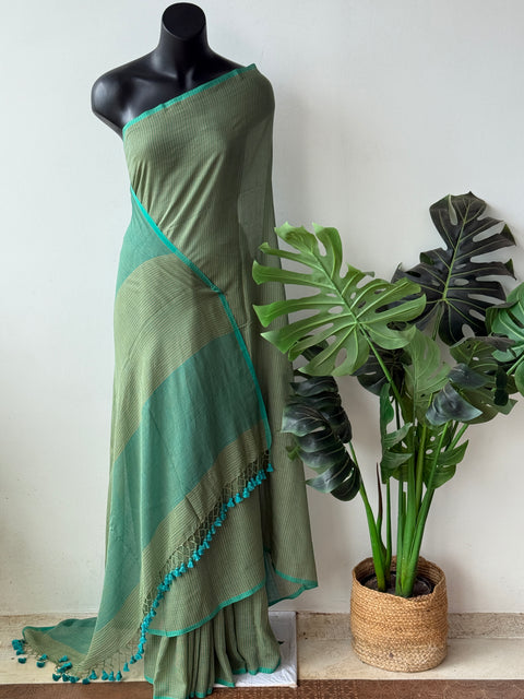 Mulmul kucho handloom cotton saree
