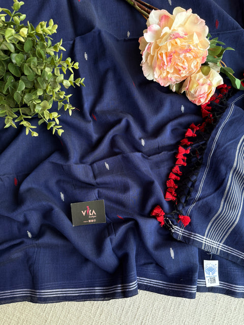 Bhutta weaving mul cotton saree