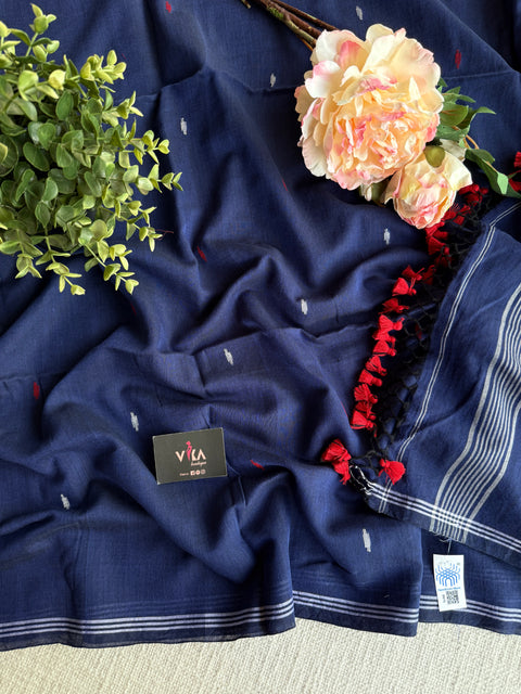 Bhutta weaving mul cotton saree