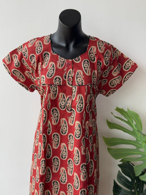 L size Printed Cotton Nighty