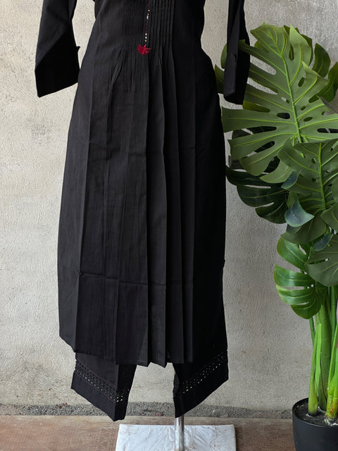 Black cotton Ready kurta pant