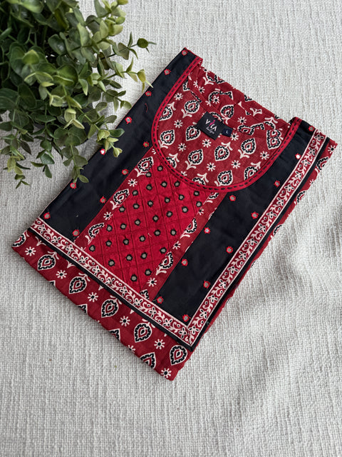 L Size printed cotton nighty