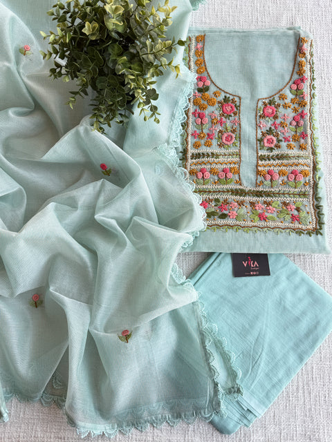 French knot kota cotton suit material