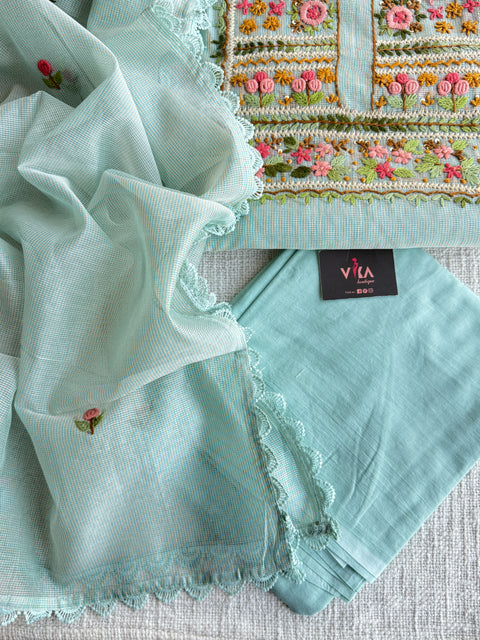 French knot kota cotton suit material