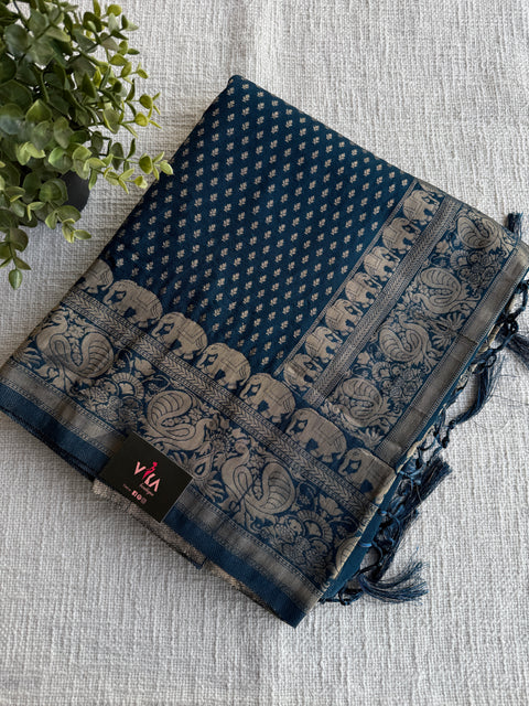 Bhutta weaving crepe Georgette Saree