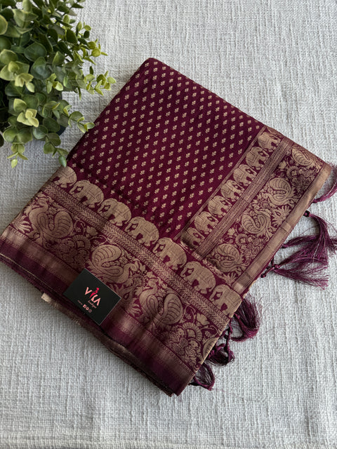 Bhutta weaving crepe Georgette Saree