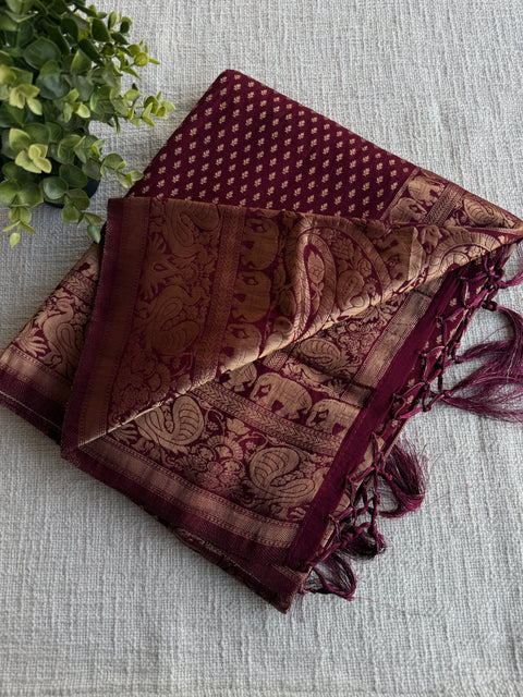 Bhutta weaving crepe Georgette Saree