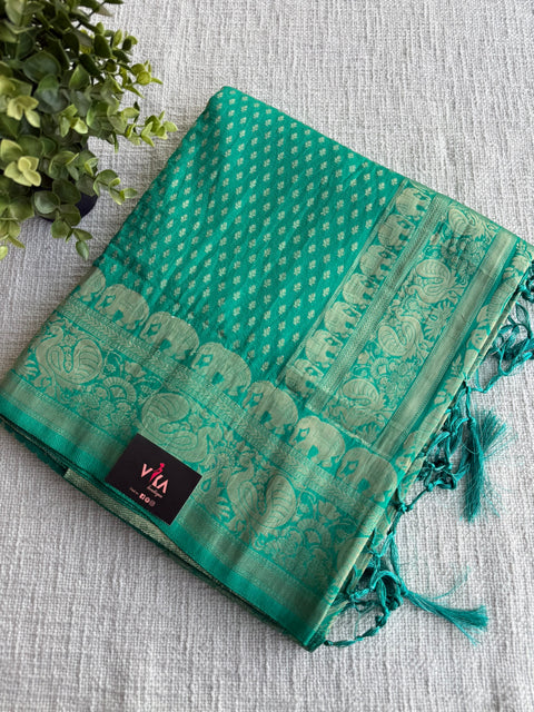 Bhutta weaving crepe Georgette Saree