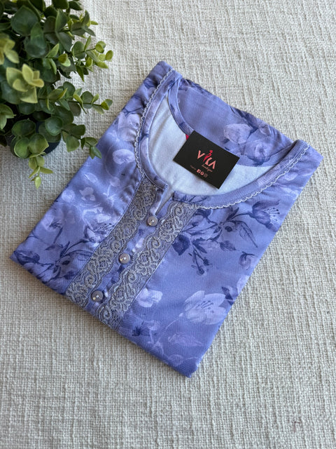 L and XL size Printed Alpine nighty