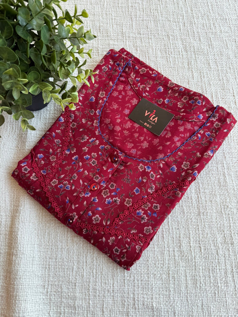 L and XL size Printed Alpine nighty
