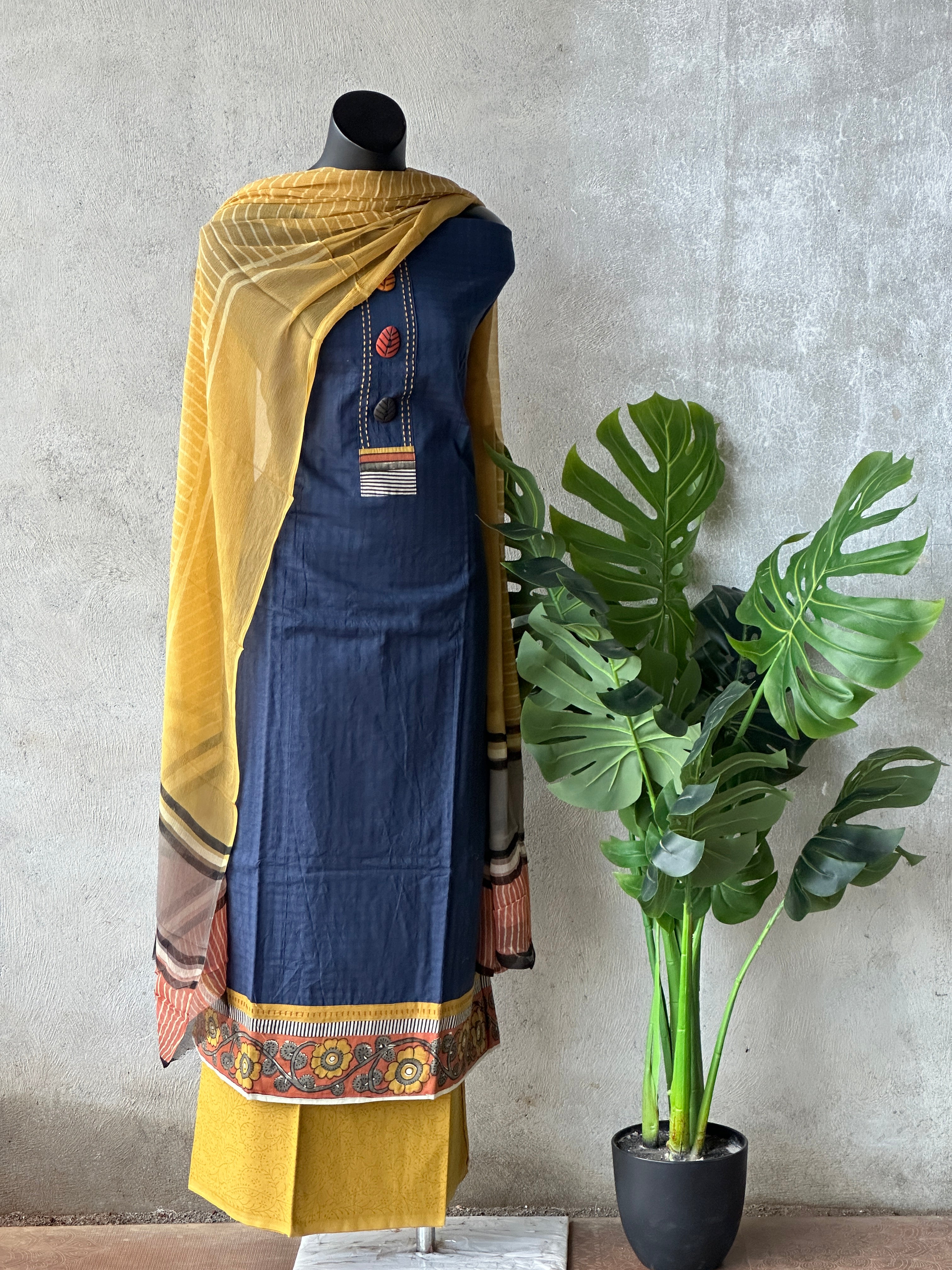 Cotton 44-45 Bagru Printed Dress Material, Size: Free Size at Rs 650/piece  in Jaipur