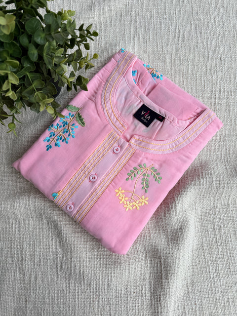 XL size Celebrity cotton Emb nighty