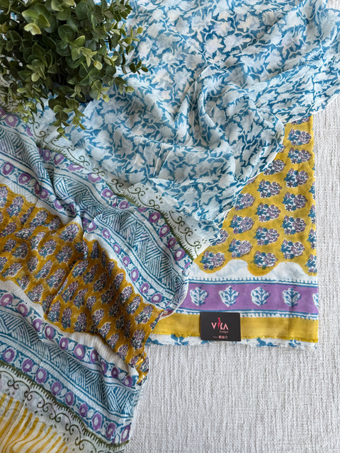 Printed modal silk salwar suit material