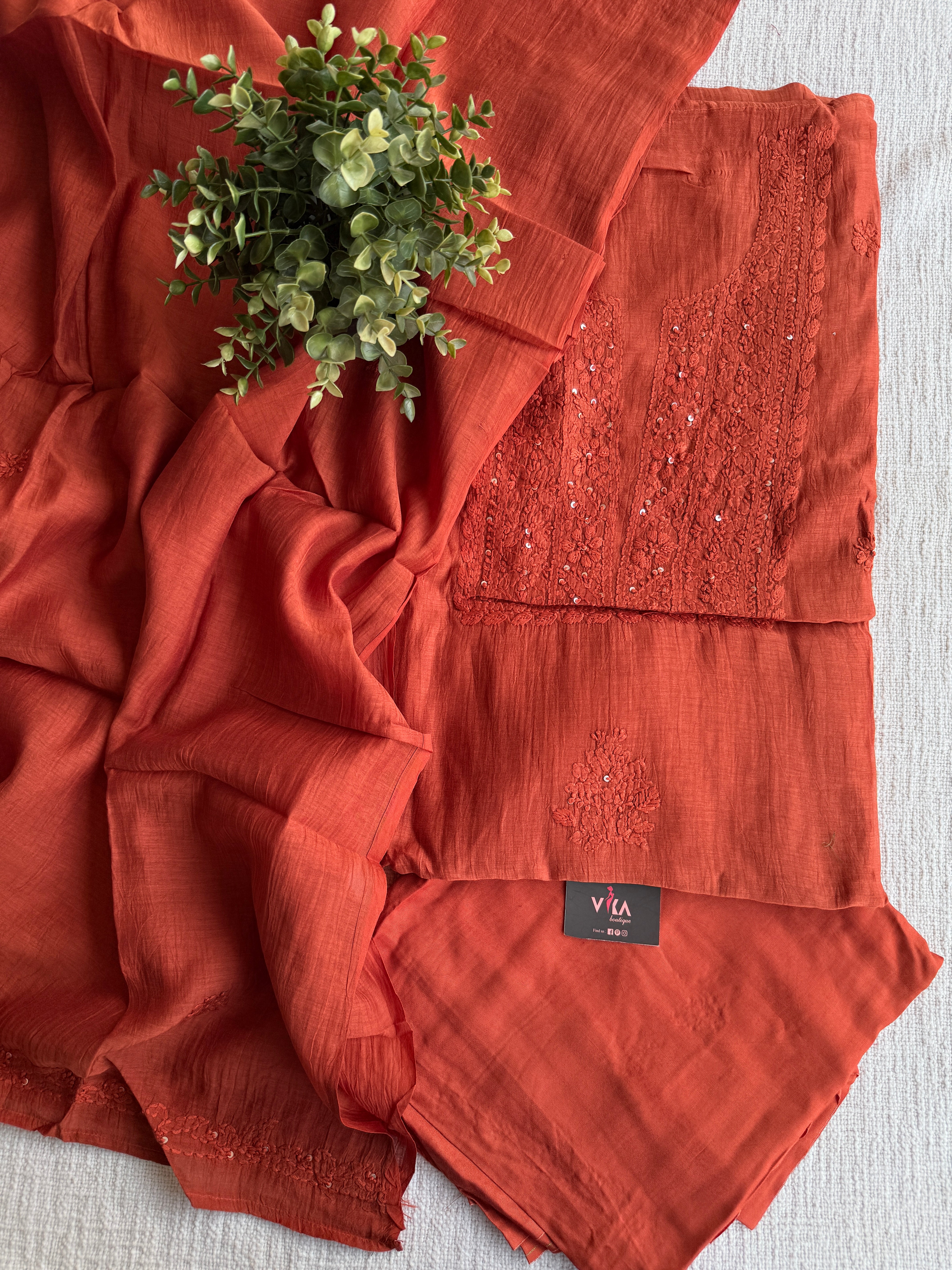 Mul chanderi salwar suit material – VIKA Boutique