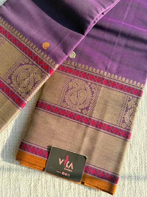 Paisley annam weaving kanchi cotton saree